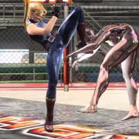 High Angle Knee Kick